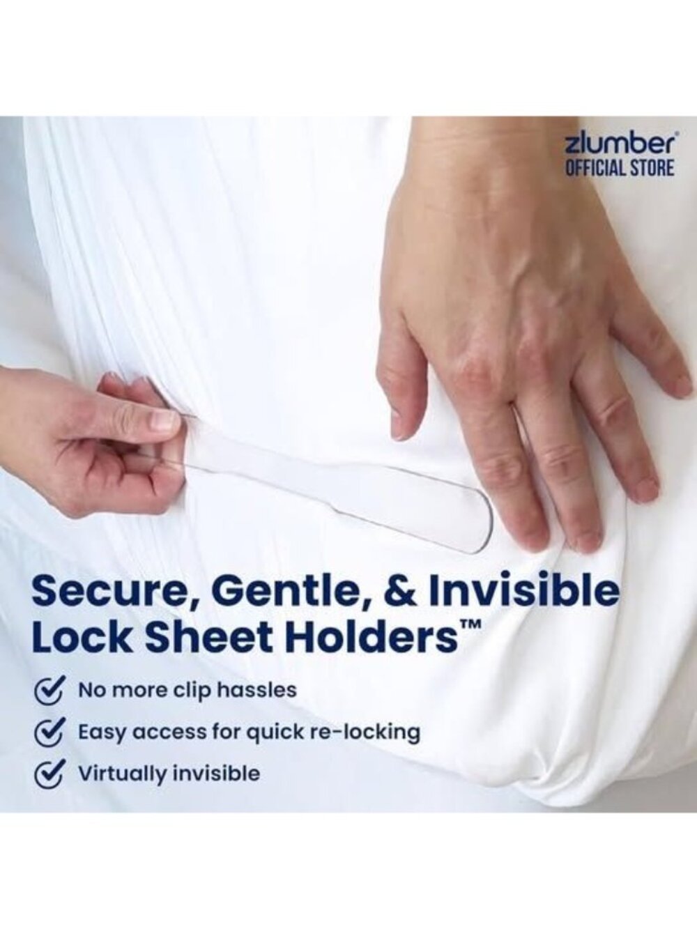 ZlumberLock – Secure Sheet Holder w Heavy-Duty Mattress Straps - Picture 4 of 10